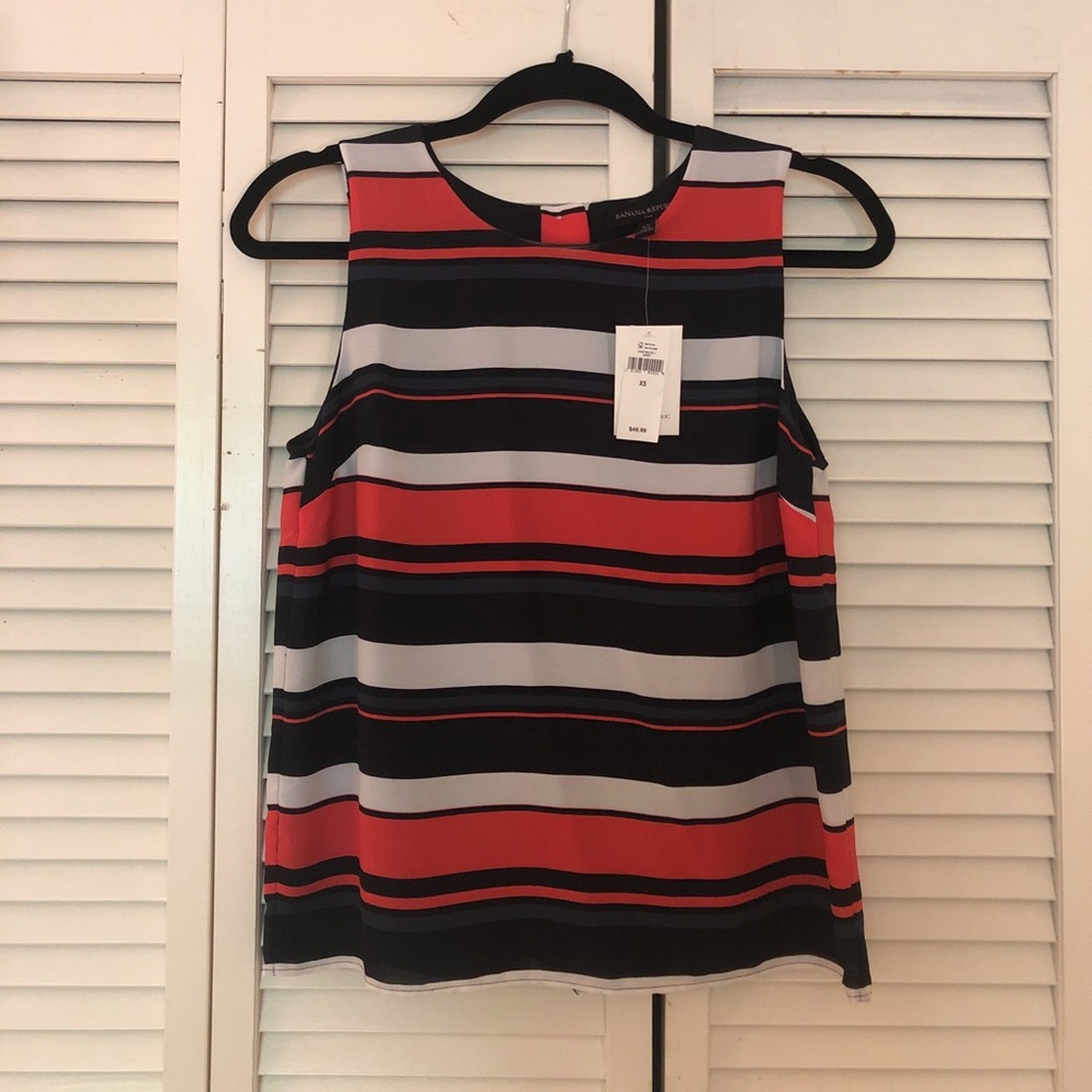 Banana Republic striped top. New with tags